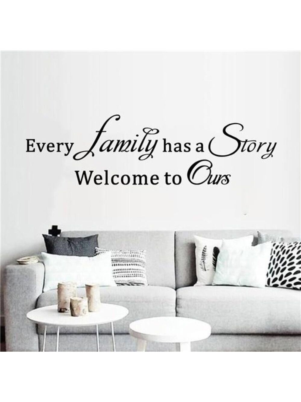 Family Wall Stickers Inspirational Quotes Vinyl Art Decals Home Bedroom Living R